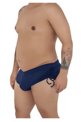 Navy blue candyman 99602x lounge pajama shorts with side drawstring tie for comfortable casual wear
