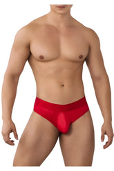 CandyMan 99641 shorty briefs in red satin with a sleek design perfect for comfortable stylish wear