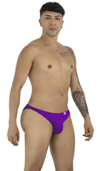 Purple athletic briefs candyMan 99928 bikini color orchid with a small white logo on the left hip