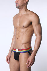 TIGHT END 2" SNAP UP JOCKSTRAP- PRIDE EDITION