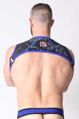 CellBlock 13 Cyber X-Treme Geschirr Blau CBS096 Größe M