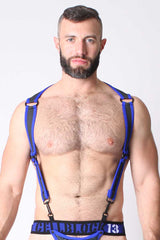 CellBlock 13 Cyber X-Treme Geschirr Blau CBS096 Größe L