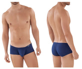 Navy blue clever 0872 latin trunks men’s briefs with smooth form fitting design and subtle logo on waistband