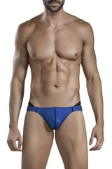 Blue swim trunks with black trim from clever 1675 eroticism bikini collection designed for swimwear use
