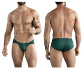 Dark green clever 1775 optimo briefs made of smooth stretchy fabric with a subtle front brand logo and form-fitting design