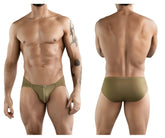 Clever 1775 optimo briefs in olive green with smooth form fitting fabric and subtle waistband detail