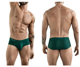 Dark green clever 1776 venecia briefs with a subtle elastic waistband and white clever logo lettering