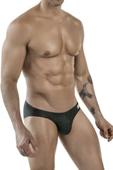 Clever 1853 laberin bikini briefs in black with subtle geometric pattern designed for comfortable everyday wear