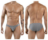 Men’s swim trunks clever 1857 cuadricula bikini in black and white geometric pattern for beachwear