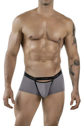 Gray clever 1866 tokio trunks briefs with black waistband and front pouch design for comfortable support
