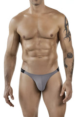 Gray clever 1867 tokio bikini briefs with black elastic waistband made for athletic performance and comfort