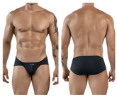 Black briefs clever 1870 audaz bikini in dark gray with sleek form fitting design and subtle brand tag at the waistband