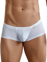 Clever 2 pack australian trunk boxer brief underwear in black and white with smooth, form-fitting design and subtle waistband tag
