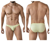Clever 2014 reto briefs in light yellow featuring smooth stretchy fabric in a seamless light green design