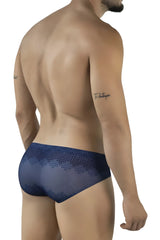Navy blue lace-trimmed Clever 2016 Mosaico briefs made of soft fabric for comfortable everyday wear