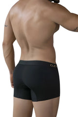 Black clever 2026 valladolid trunks boxer briefs with gold clev logo on waistband in black color