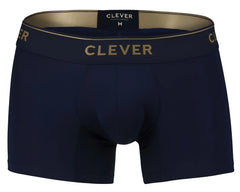 Navy blue Clever 2026 Valladolid trunks with gold branding on the waistband made of soft breathable fabric