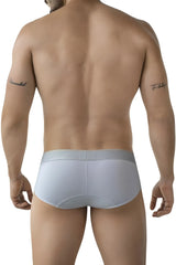 Light gray clever 2028 valladolid briefs with smooth form-fitting design and subtle waistband for men