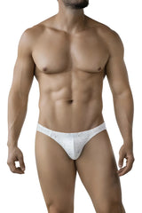White clever 2039 galaxy briefs with subtle speckled pattern made of soft breathable fabric for everyday wear