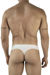 Beige clever 2044 mendoza thong underwear with smooth seamless design shown from the back side