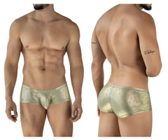 Men’s metallic gold patterned briefs clever 2061 diamond trunks designed for style and comfort