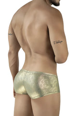 Gold metallic briefs with a subtle snakeskin pattern clever 2061 diamond trunks in gold color