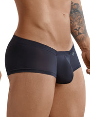 Navy blue men’s briefs with smooth form-fitting fabric and subtle logo on waistband from Clever 2 pack trunk boxer briefs