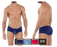 Navy blue clever 229929 men’s briefs with smooth form fitting design and subtle brand logo on waistband