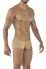 Beige clever Australian latin trunks with smooth form fitting design from the 229941 3PK set in blue ochre gold