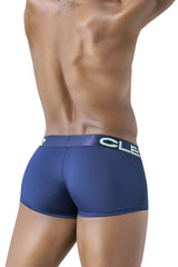 Navy blue clever 229953 athletic briefs with light gray waistband featuring brand name cle in bold letters