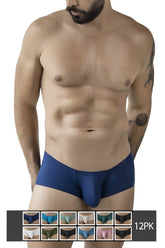 Blue clever 229957 men’s briefs with a smooth form-fitting design in a multi-colored australian latin trunks 12pk set