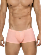 Pink ribbed men’s briefs in orange color made from soft fabric ideal for comfortable everyday wear