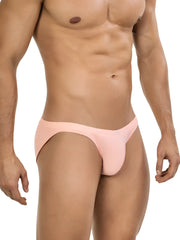 Clever 26017 apolo bikini vibrant orange ribbed men’s briefs made from soft stretchy fabric for comfortable wear