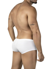 White briefs from clever 26068 australian latin trunks 3pk with smooth form-fitting design in multi-colored fabric