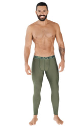 Olive green seamless clever ideal athletic leggings with branded waistband size m designed for workouts