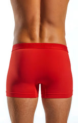 Red cotton cocksox classic boxer brief underwear with subtle logo on waistband size l