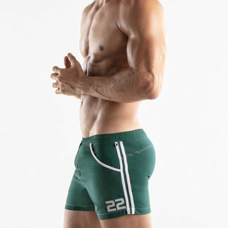 Code 22 Medley Shorts Maillots de bain Vert/Blanc 22135 Taille S Code 22 Medley Shorts Maillots de bain Vert/Blanc 22135 Taille S