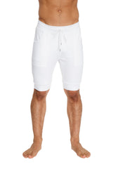 Short de yoga à revers (blanc)