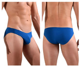 Solid royal blue doreanse 1281-blu hang-loose briefs with smooth form-fitting design in blue color