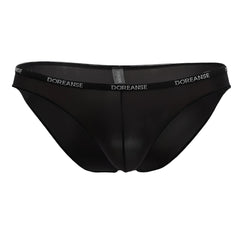 Black doreanse 1395-blk aire bikini briefs with smooth form-fitting design and subtle waistband branding