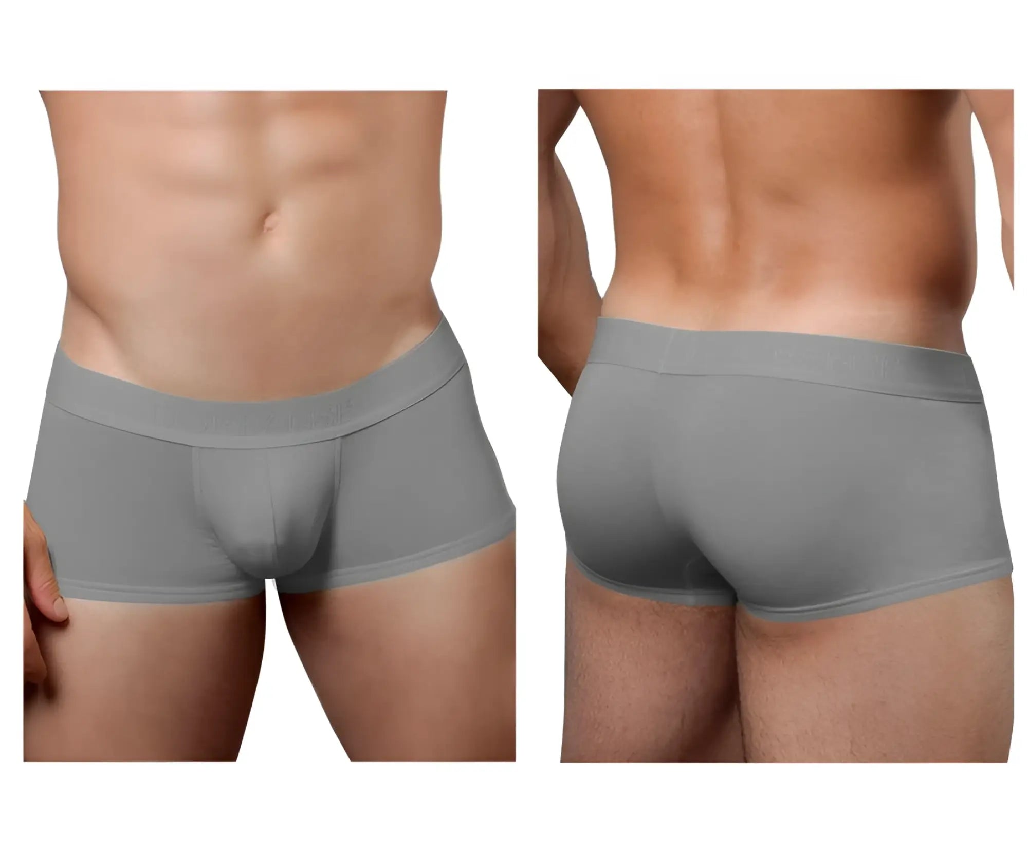 Doreanse 1760-gry gray low-rise men’s briefs with smooth form-fitting design and elastic waistband