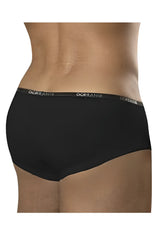 Black womens briefs doreanse 1781-blk with stretchy waistband featuring dorian brand name in white lettering black color
