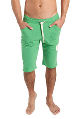 Edge eco-track short bamboo green green athletic shorts with white drawstring and side pockets designed for comfort