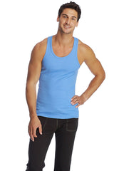 Light blue ribbed cotton tank top with rounded neckline from the Edge Sustain Tank Top Ice collection