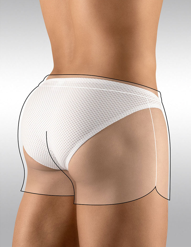 Ergowear Built In X4D Bikini Mesh Underwear GYM Shorts White EW1070 EGSXS9W Size M Ergowear Built In X4D Bikini Mesh Underwear GYM Shorts White EW1070 EGSXS9W Size M