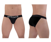 Black ergonomic briefs in cotton with white ergo gear waistband branding from ergoWear ew1483 max bikini