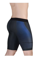 Ergowear ew1605 max se athletic shorts in dark gray black and blue mesh with a sleek form-fitting design