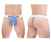 Light blue ergonomic cotton briefs with a white waistband and ergo wear logo in black text