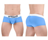 Light blue ergonomic cotton briefs with white waistband and ergo wear logo designed for comfort and support