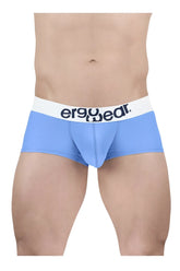 Light blue ergonomic cotton briefs with white waistband and ergo wear logo for comfortable everyday support